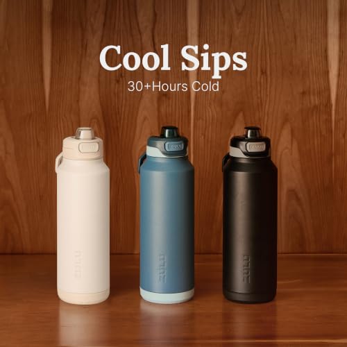 ZULU Powerfill Pro 24oz Stainless Steel Water Bottle - Checkmate Navy - color: Dark Navy, style: 24oz