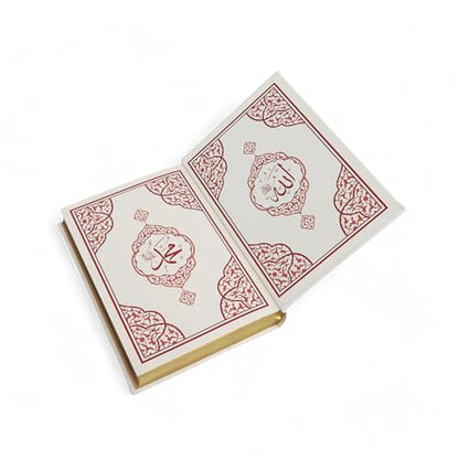 FURKAN Thermo Leather Quran Pink, Prayer Rug and Prayer Beads, Zuhre Gift Box - Pink - color: Pink