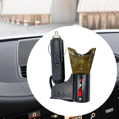 Fenteer Car Electric Incense Burner Electric Censer Cigarette Lighter, Auto Accessories, Middle Eastern Style Bakhoor Burner, Green - color: Green