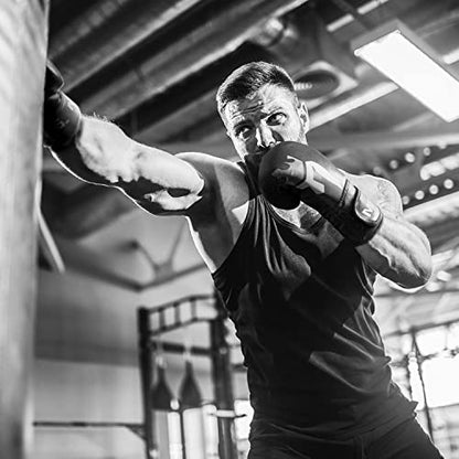 Meister [Critical] Boxing Gloves - Ergonomic High-Density Training Gloves | Pre-curved hand cage fits on day one, triple-layer impact foam, wide full-length wrist strap, matte EcoHide leather - style: 16 Ounce Gloves - Matte Black