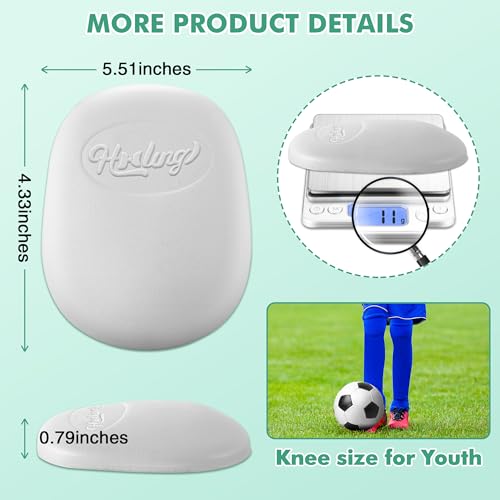 HooLing 8 Pcs Football Knee Pads for Youth, Skill Positions Sports Ultra Light Knee Sleeve for School Team Boys Girls Anti Collision Basketball Volleyball Soccer Cycling Wrestling Protector - size: Youth