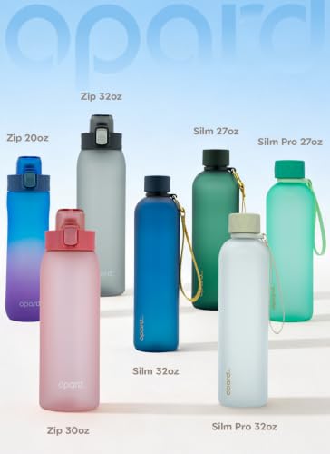 Opard Zip 20oz Plastic Water Bottle Dishwasher Safe, Leakproof Flip-Top Lid, BPA Free Tritan, Wide Mouth Reusable Kids Water Bottle for School Hiking Commuting Outdoor Travel and Gym - color: Bubblegum Cyan Pink, style: 20 oz - Fast Flow