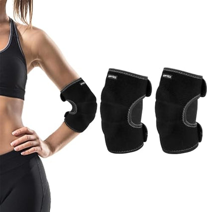 ONTYZZ Kids Elbow Pads Breathable Arm Stretchy Cotton Elbow Pads Elbow Protector for Skiing, Skating, Volleyball, Cycling Sports Safety Gear - color: ‎Black/YM