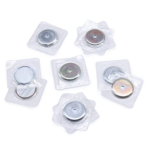 SEMINI Hidden Sew Magnetic Snap Invisible Hidden Sew in PVC Hidden Purse Closure for Fastener Handbag Cloth Clasp DIY Craft Sewing Tools (25mm) - size: 25mm,circular