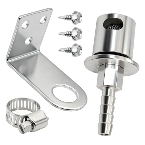 Remote Mount Vent Valve for Fuel Tanks | Tank Vent Line Replacement Part, 5/16'' Barb Size, Detachable - color: 1 Pack