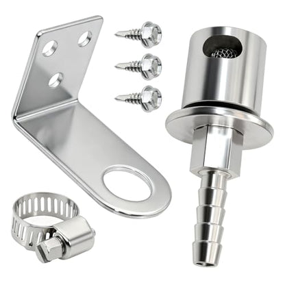 Remote Mount Vent Valve for Fuel Tanks | Tank Vent Line Replacement Part, 5/16'' Barb Size, Detachable - color: 1 Pack