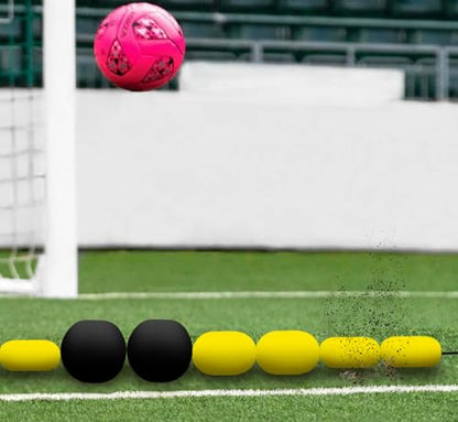 Goalkeeper Training Equipment -13FT Goalie Single Line Deflector, Ball Deflector Soccer, Multiple Different Refraction Angles, Reflexes and Agility Training - size: 9 FT