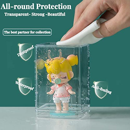 Small Acrylic Box, Clear Display Box with Lid Plastic Square Cube Clear Candy Box for Birthday Party Favor - size: 3.8 x 2.6 x 2.2 Inch