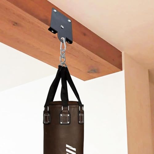 Homydom Heavy Punching Bag Hanger & Ceiling Mount | 360° Rotation Swivel Bracket for Boxing, MMA, Muay Thai Training | Heavy Duty Hardware Kit for Indoor Garage Gym