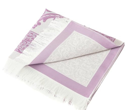 Prien Muslim Prayer Rug with Tasbih and Portable Bag, Muslim Gift for Women Men, Mubarak Islamic Box, Soft Mat Islam Gifts Set, Turkish Sajadah for Ramadan, Eid, Hajj, Travel, Pray (Lilac) - color: Lilac