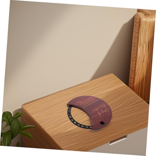 Alipis Wooden Ramadan Countdown Calendar Rotatable Calendar Eid Mubarak Decoration Holiday Countdown Decorative for Home Decor