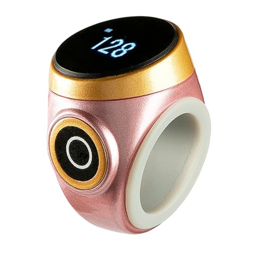 Tasbih Counter Zikr Rings, Smart Tasbeeh, Electronic Digital Tasbih Rings, Finger for Muslims, Prayer, Reminder, Home - color: Rose Gold