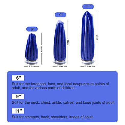 Ice Bag, Ice Packs for Injuries Reusable 9", Hot Water Bag for Pain Relief, Hot & Cold Therapy, Headaches, Blue Ice Pack Dark Blue Ice Bags 2 Pack - size: 9", style: Blue (2 Pack)