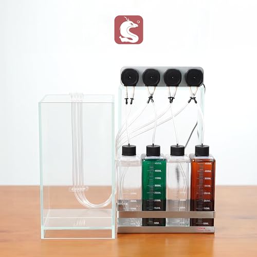 CHIHIROS AQUATIC STUDIO Dosing Container and Holder Kit - Precision Dosing for Aquarium Care - 450ml Plastic Dispenser