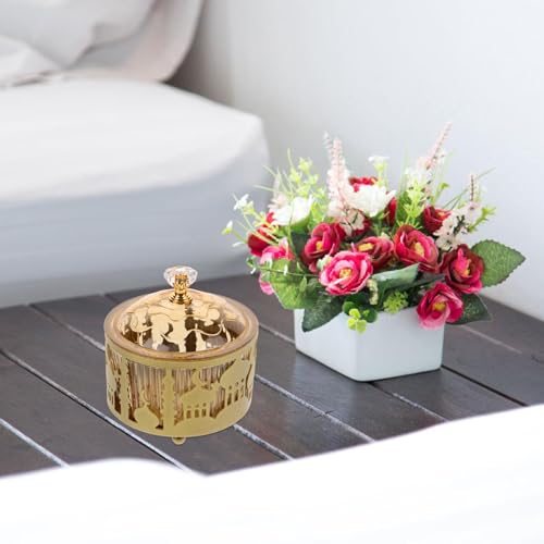 PRETYZOOM 3Pcs Ramadan Serving Platters and Trays Set with Golden Metal Moon Star Design Round Plastic Food Platter for Eid Mubarak Party Decor and Dessert Display
