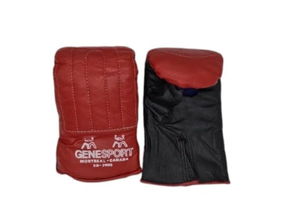 Heavy Bag Boxing Gloves – Old School Mixed Martial Arts Leather Bag Gloves - size: Large/XLarge