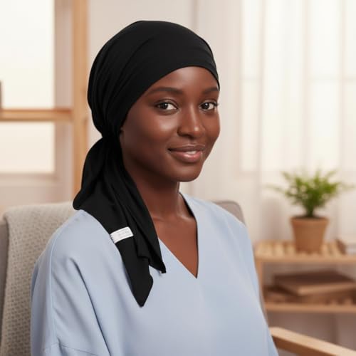 3 Packed Women's Pre Tied Head Scarves Slip On Chemo Beanies Hair Cover Headwrap Caps - color: A3-solid-3packed