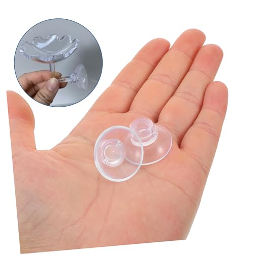 KESYOO 50pcs Fish Tank Feeder Cups Holders for Secure Feeding Aquariums Transparent Design for Elegant Look for Tanks - size: 2.60X2.60X1.50CM