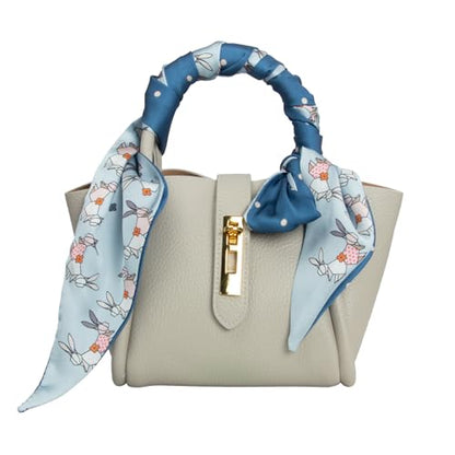 RIIQIICHY Hair Scarf for Women Like Silk Scarves Headband Neck Scarfs Twilly Purse Accessories - color: C006