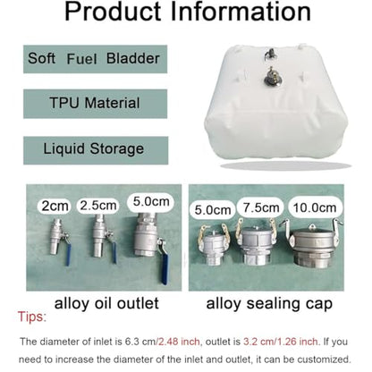 Fuel Bladder Outdoor Petrol Storage Bag, Foldable Transfer Tank Emergency Tanks for Boating Yachting Sailing Ferrying Marine Cruising Trips Motor Sport Racing(1.6*1.2*0.55m/1000L/264gallon) - size: 1.6 x 1.2 x 0.55 m (1000 L)