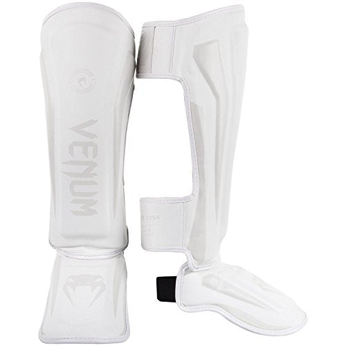 Venum Elite Standup Shin Guards - color: White/White, size: Medium
