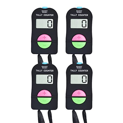 VANVENE Electronic Hand Clicker Counter,Easy to Operate Tally Counter, Supermarket People Flow Manual Additio Subtraction Counter Clicker,for Golf/Football Sports