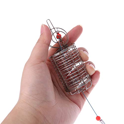 Aquarium Feeding Bowl with Hook Shrimp Feeding Dish Stainless Steel Cage Basket for Small Fish Shrimp Benthic Animal
