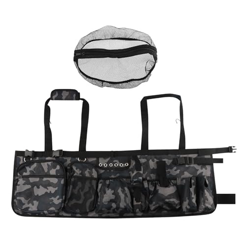 Fishing Bucket Organizer for 5 Gallon Bucket,Outdoor Ice-Fishing Tackle Bag with Bait Buckets Cover,Adjustable Buckle,Multi-Pockets for Fishing Gear & Accessories Storage