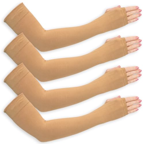 Vive (2 Pairs) Arm Protectors for Thin Skin and Bruising - Protective Geri Arm Sleeve Guards for Elderly, Men & Women - size: Large