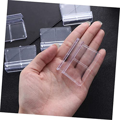 DOITOOL 10pcs Acrylic Aquarium Support Brackets for Glass Fish Tank Covers Practical Fish Tank Cover Holders Clear Rimless Aquarium Clips for Secure Lid Support