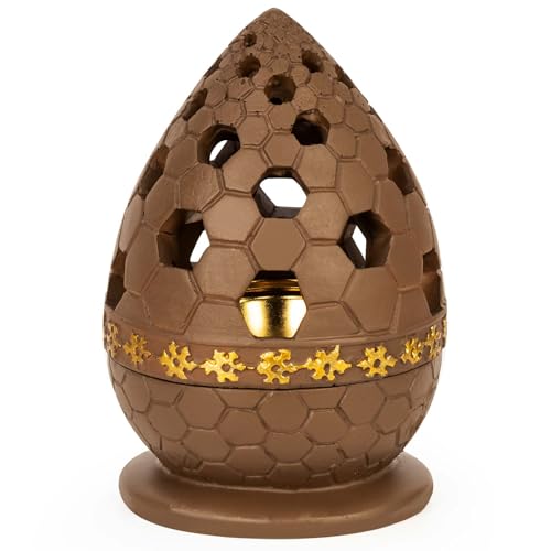 Incense Burner Holder, Bakhoor Frankincense Charcoal Censer Resin Stand, Ideal for Aromatherapy Yoga Spa, Home Christian Church Decor (Khaki) - color: Khaki