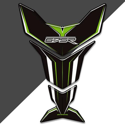Motorcycle 3D Tank Pad Compatible with Triumph Street Triple Daytona 675 765R RS Stickers Gas Kit Knee Fish Bone Tank Pad Decals Fit for 675 765 R RS Stickers Decals Tank Protection Waterproof (A-19) - color: A-19