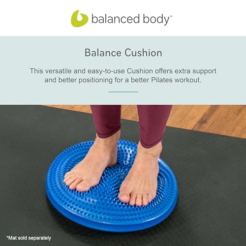 Balanced Body Balance Cushion, Pilates Stability Cushion, Inflatable Disc for Balance Exercises and Muscle Release, Exercise Equipment for Home Gym or Pilates Studio Use