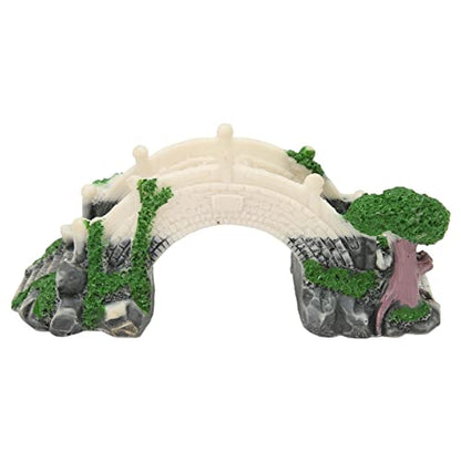 Aquarium Arch Bridge Decoration Hand Craft Resin Landscaping for Fish Tank Ornaments Suitable Aquariums Fountains