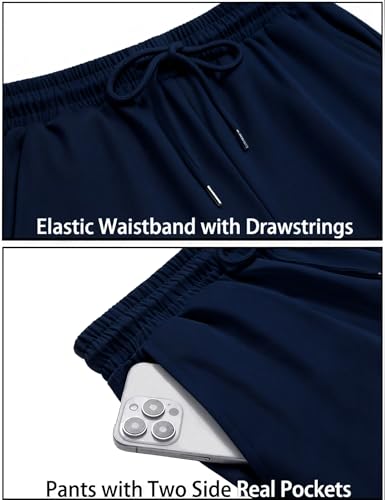 Mens African 2 Piece Set Nigerian Dashiki Traditional Suit Pleated Snap Button Shirts and Pants Outfit - color: Navy Blue, size: Large