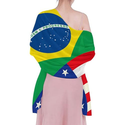 Chiffon Shawl Scarf Sarong And Sun Protective Shawl Long Lightweight Travel Scarf - color: Color395