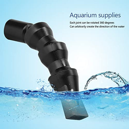 Flexible Aquarium Duck Flat Nozzle,360°Fish Rotating Water Outlet Aquarium Outflow End Plumbing Fitting (25mm Flat Duckbill) - size: 25mm Flat duckbill