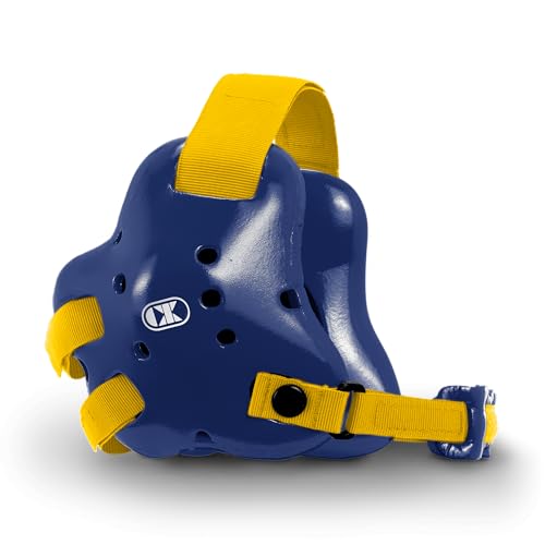 Cliff Keen Fusion Wrestling Headgear - color: Navy Blue / Light Gold