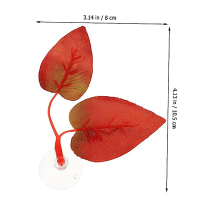 Yardwe 2pcs Betta Leaf Pad Hammock for Fish Tank Comfortable Resting Place and Aquarium Decoration Cup Design for Betta Spawning and Habitat