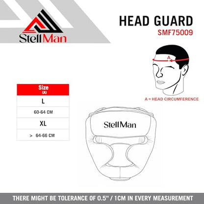 Boxing Headgear for MMA Training, Adjustable Padded Protective Helmet – Muay Thai, Kickboxing, Karate, Taekwondo & Martial Arts Sparring - size: Small-Medium