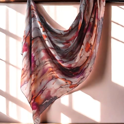 ZGMYC Watercolour Floral Printed Hijab Scarf for Women Soft Modal Cotton Instant Hijab Head Wraps Shawls Long Scarves - color: Color 1
