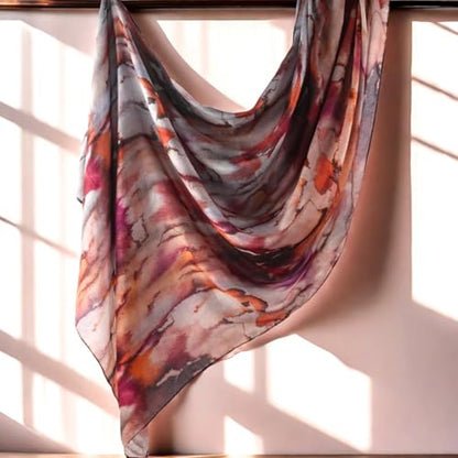 ZGMYC Watercolour Floral Printed Hijab Scarf for Women Soft Modal Cotton Instant Hijab Head Wraps Shawls Long Scarves - color: Color 1