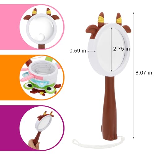 Rongon 10X Kids Magnifying Glass Handheld Magnifier (Mavericks Style) | Maverick shape magnifier student exploring nature, scientific experiment Observing insect animal plant leaves explore reading - color: Mavericks Style 1pcs