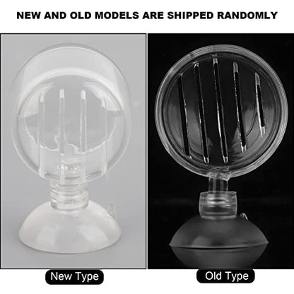 Aquarium Feeding Cup Fish Feeder Glass Acrylic Suction Cup Container for Freshwater Saltwater Tanks with Premium Suction Red Live Food Feeder (Glass Slit) - size: glass slit cup