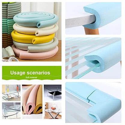 M2cbridge U Shape Furniture Table Edge Protectors Foam 6.5 Ft (Wood) - color: Wood