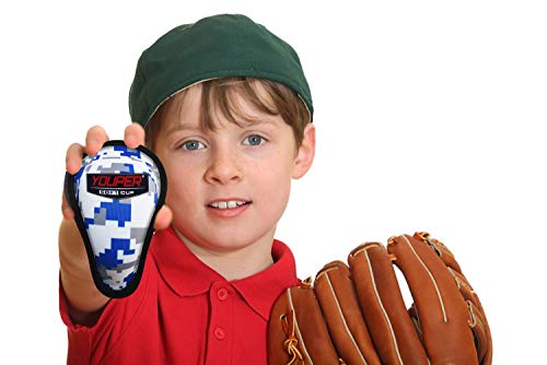 Youper Boys Youth Soft Foam Protective Athletic Cup (Ages 4-6), Kids Sports Cup for Baseball, Football, Lacrosse, MMA - style: Ocean Camo