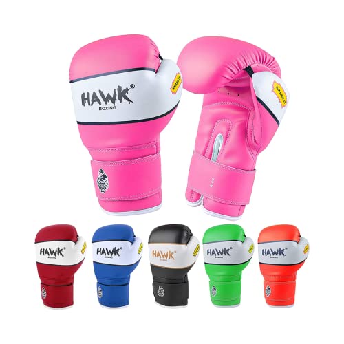 Kids Boxing Gloves for Kids Children Youth Punching Bag Kickboxing Muay Thai Mitts MMA Training Sparring Gloves - color: Pink, size: 6 oz