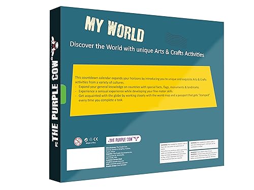 My World Advent Calendar - visit 24 countries, explore different cultures, create original Arts & Crafts from each country! Ages 9+ Includes a Printed Guide. Ages 9+