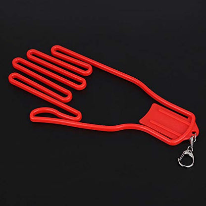 Tbest Gloves Holder, Gloves Stretcher, Plastic Gloves Keeper Stretcher Gloves Support Frame Rack Holder Glove Shaper for, Baseball, Racquetball, Tennis, and Football(Red) Glove Holder