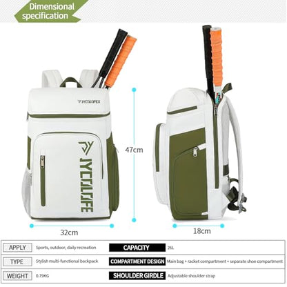 gym duffel bag backpack wrestling bag with shoe compartment 4 kinds of back method waterproof sports walking laptop - color: D-green